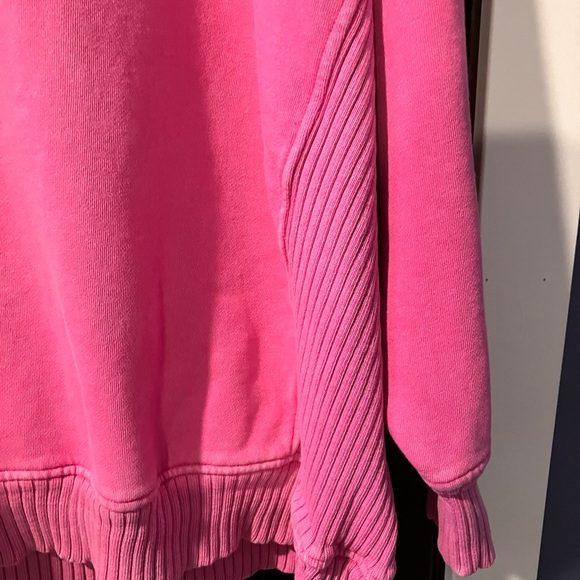 Aerie Oversized Sweatshirt Pink Medium - Picture 2 of 5